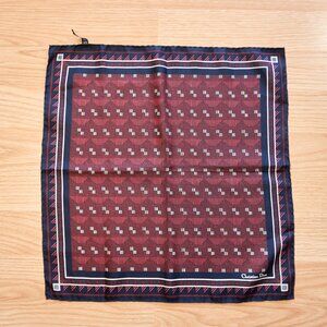 CHRISTIAN DIOR Vintage Silk Handkerchief, Made In France, 15x15 inch